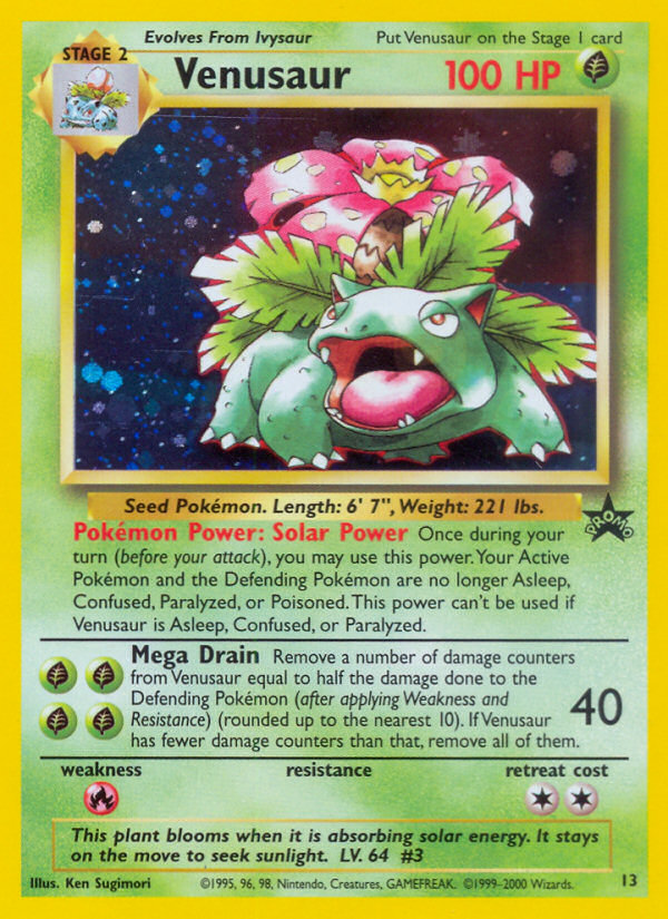 Venusaur - 13 - Wizards Black Star Promos