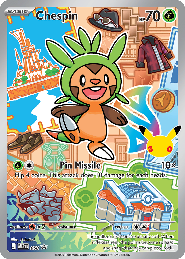 Chespin - 58/0 - Mega Evolution Black Star Promos