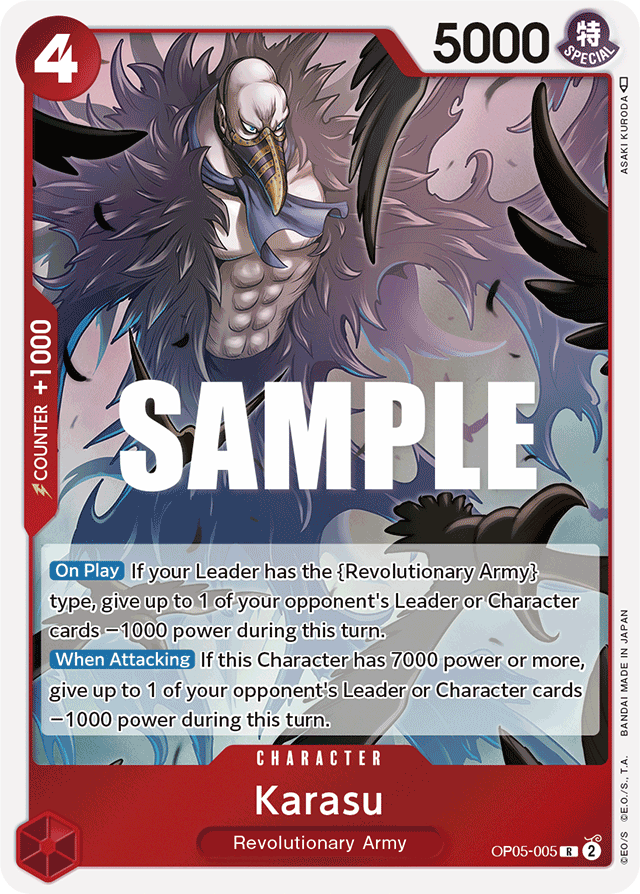 Karasu - OP05-005 - Rare - Awakening of the New Era