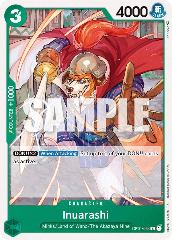Inuarashi - OP01-034 - Common - Romance Dawn