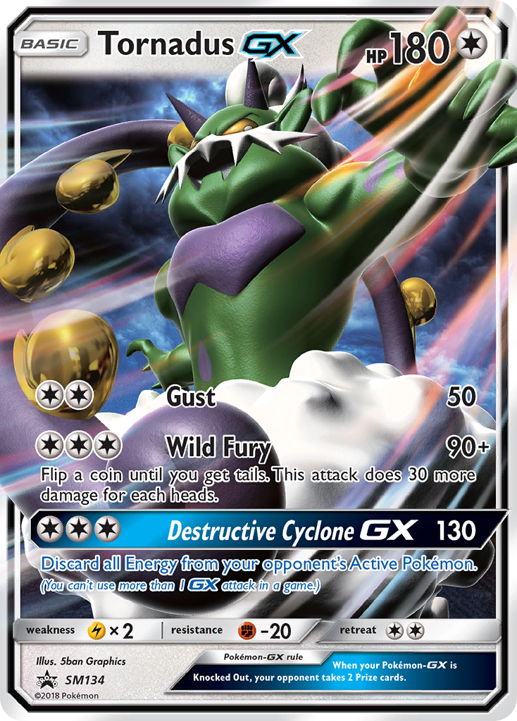 Tornadus-GX - SM134 - SM Black Star Promos