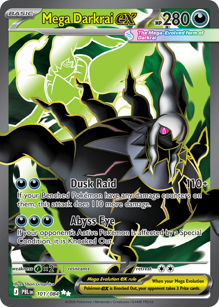Mega Darkrai ex - 101/84 - Pitch Black