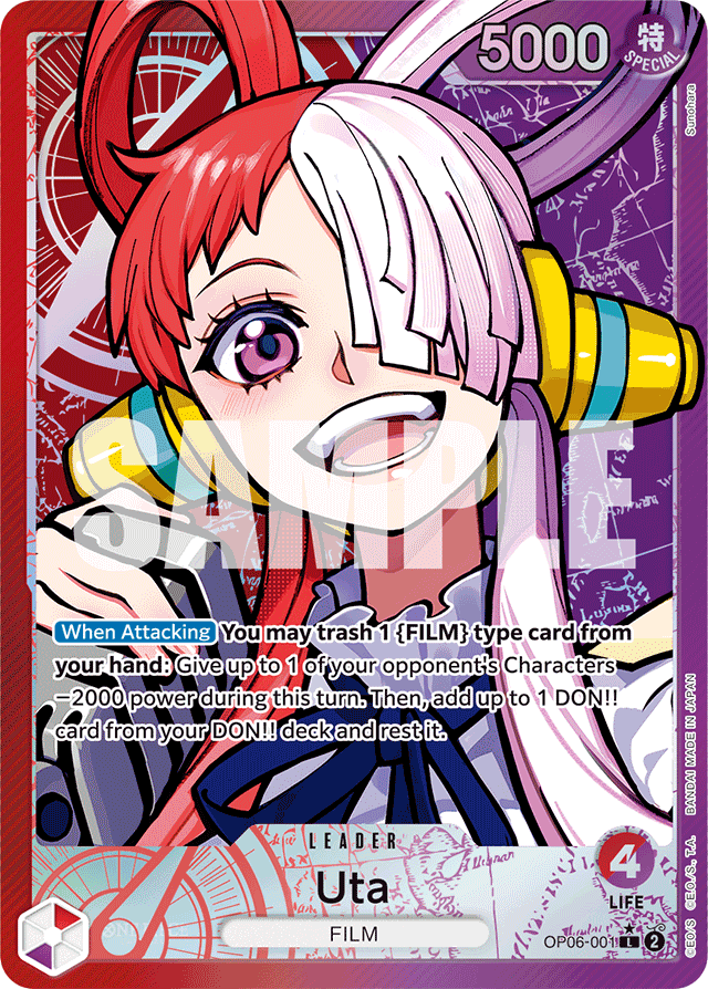 Uta - OP06-001 - Leader (Alternate Art) - Wings of the Captain