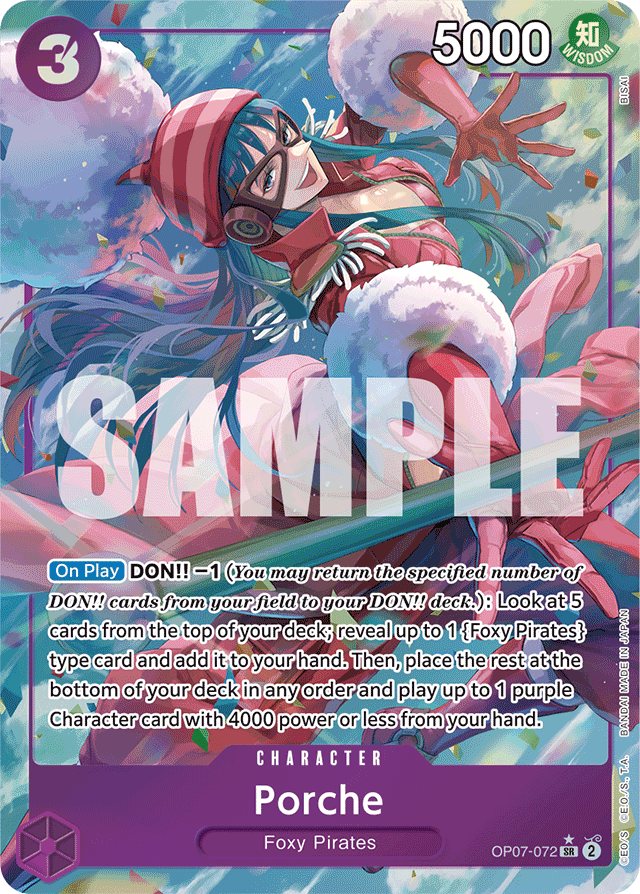 Porche - OP07-072 - Super Rare (Alternate Art) - 500 Years In The Future