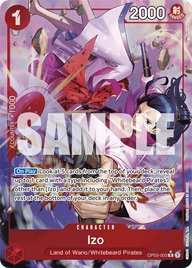 Izo - OP03-003 - Rare (Premium Alt Art) - Pillars of Strength