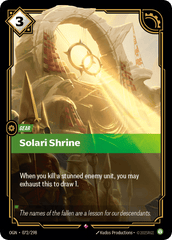 Solari Shrine - 072/298 - Rare - Origins