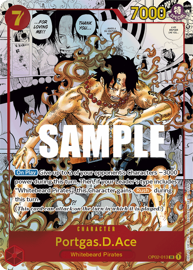 Portgas.D.Ace - OP02-013 - Super Rare (Manga Alt Art) - Paramount War