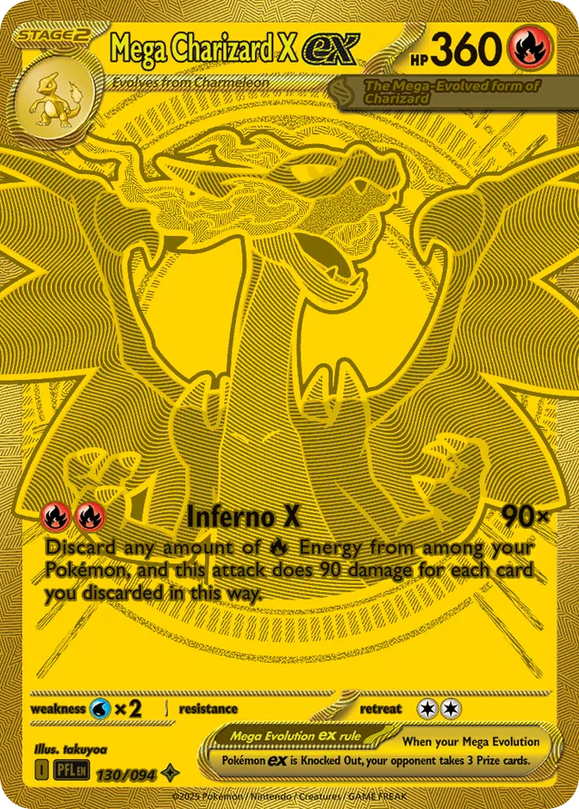 Mega Charizard X ex - 130/94 - Phantasmal Flames