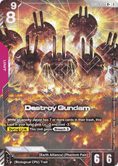 Destroy Gundam - GD05-037 - Rare (Alternate Art) - Freedom Ascension
