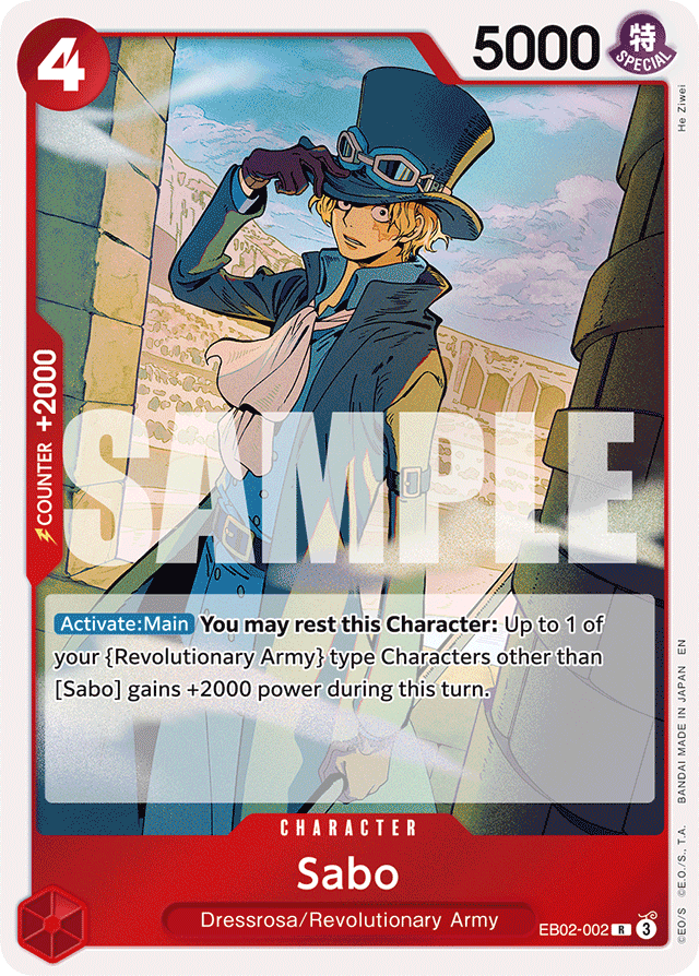 Sabo - EB02-002 - Rare - Anime 25th Collection