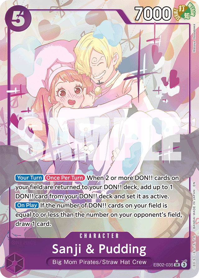 Sanji & Pudding - EB02-035 - Super Rare (Alternate Art) - Anime 25th Collection
