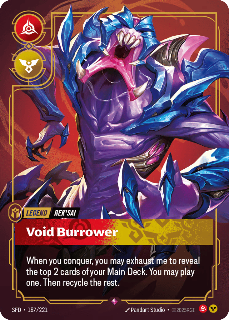 Void Burrower - 187/221 - Rare - Spiritforged