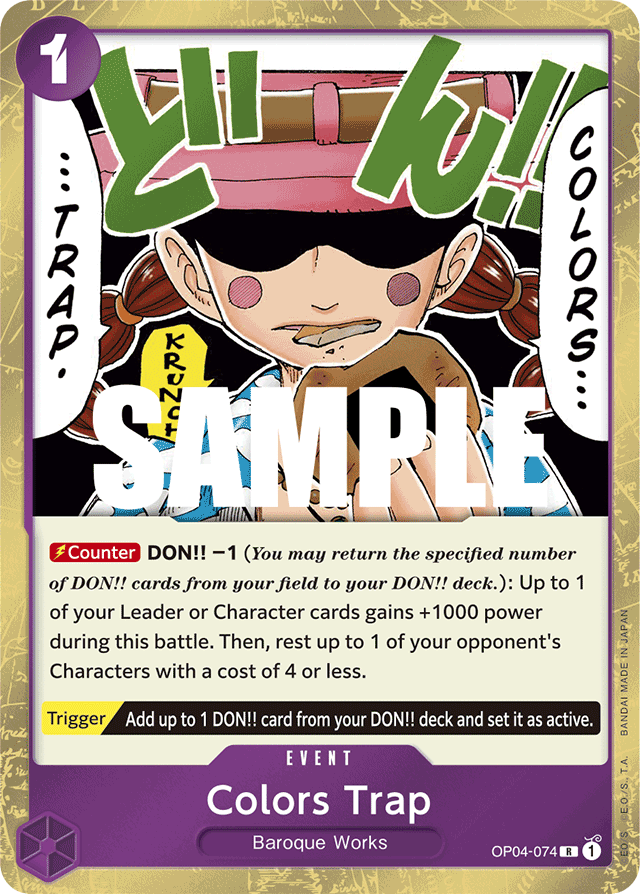 Colors Trap - OP04-074 - Rare - Kingdoms of Intrigue