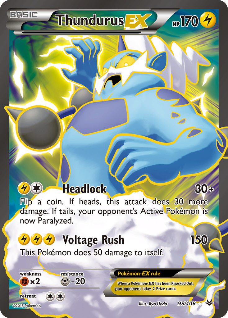 Thundurus-EX - 098/108 - Roaring Skies