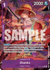 Shanks - OP13-065 - Rare (Alternate Art) - Carrying On His Will