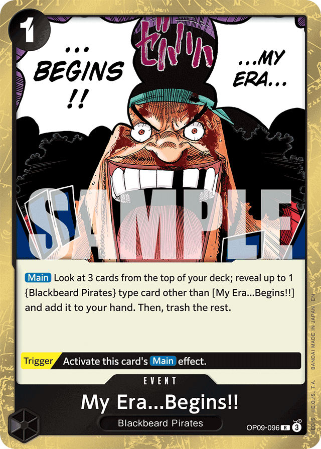 My Era...Begins!! - OP09-096 - Rare (Reprint) - Emperors In The New World