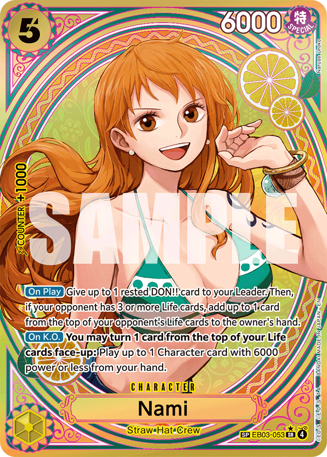 Nami - EB03-053 - Super Rare (Special Alternate Art) - Heroines Edition