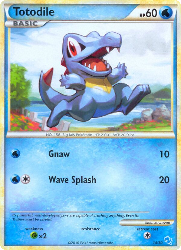 Totodile - 14/30 - HGSS Trainer Kit Gyarados