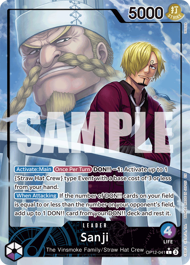 Sanji - OP12-041 - Leader (Alternate Art) - Legacy of the Master
