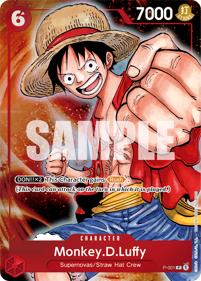 Monkey.D.Luffy - P-001 - Promo (Borderless) - Promos