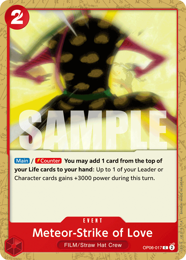 Meteor-Strike of Love - OP06-017 - Common - Wings of the Captain