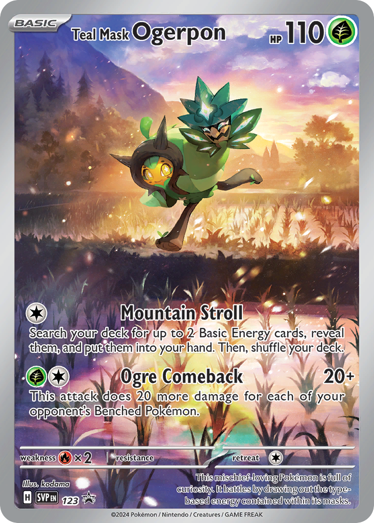 Teal Mask Ogerpon - 123 - Scarlet & Violet Black Star Promos