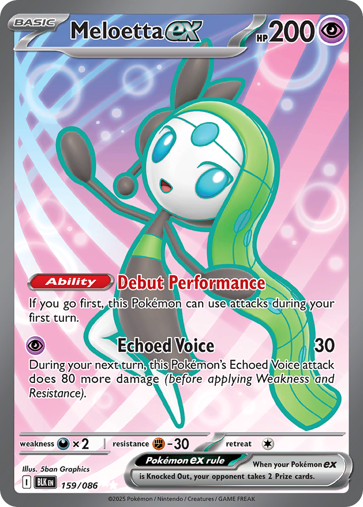 Meloetta ex - 159/86 - Black Bolt