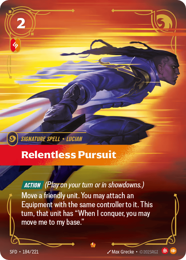 Relentless Pursuit - 184/221 - Epic - Spiritforged