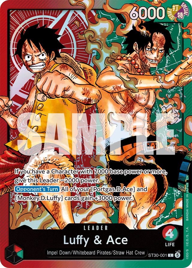 Luffy & Ace - ST30-001 - Leader - Luffy & Ace