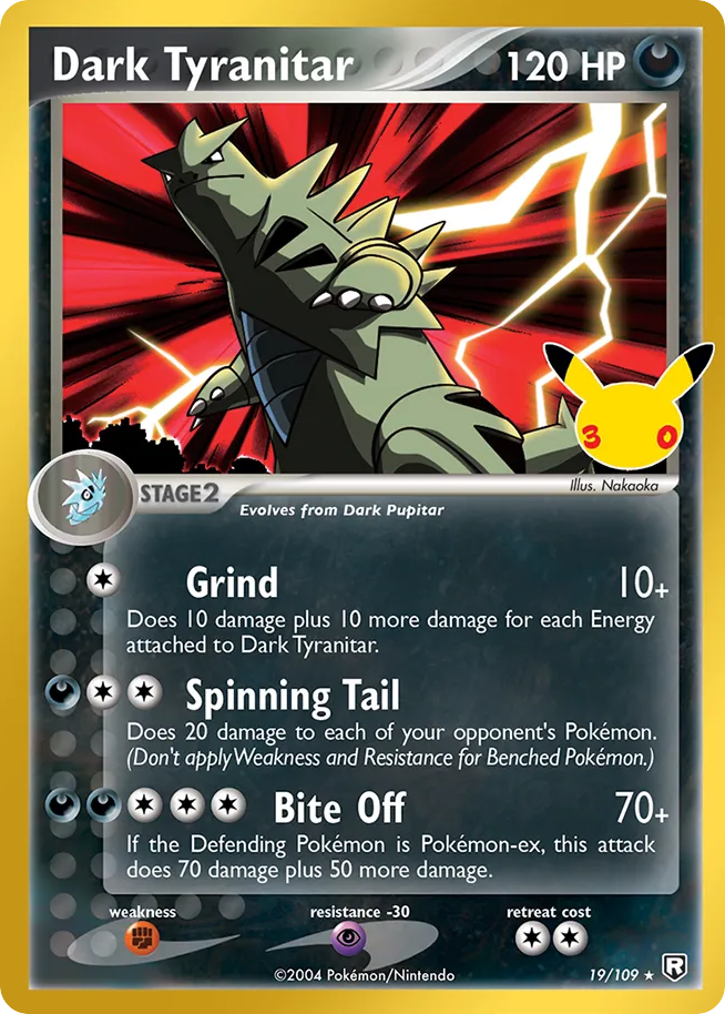 Dark Tyranitar - 019/109 - 30th Celebration: Classic Collection