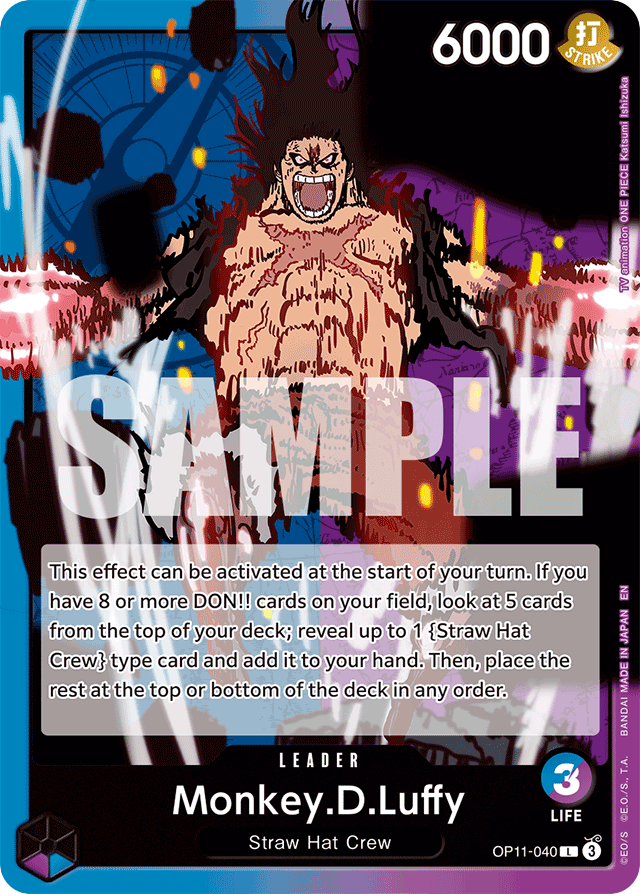 Monkey.D.Luffy - OP11-040 - Leader - A Fist Of Divine Speed