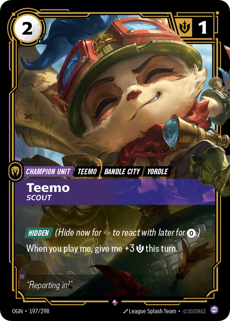 Teemo, Scout - 197/298 - Rare - Origins