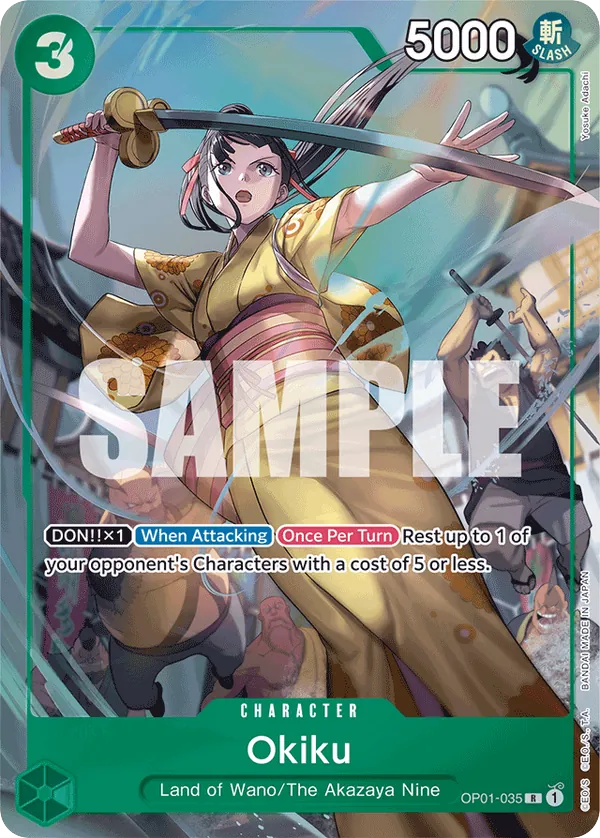 Okiku - OP01-035 - Rare (Bandai Card Games Fest Alt Art) - Romance Dawn
