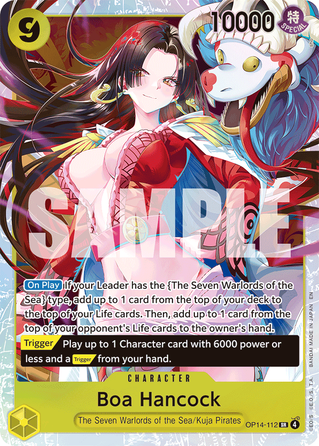 Boa Hancock - OP14-112 - Super Rare - The Azure Sea's Seven