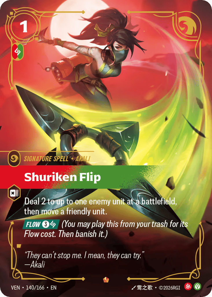 Shuriken Flip - 140/166 - Epic - Vendetta