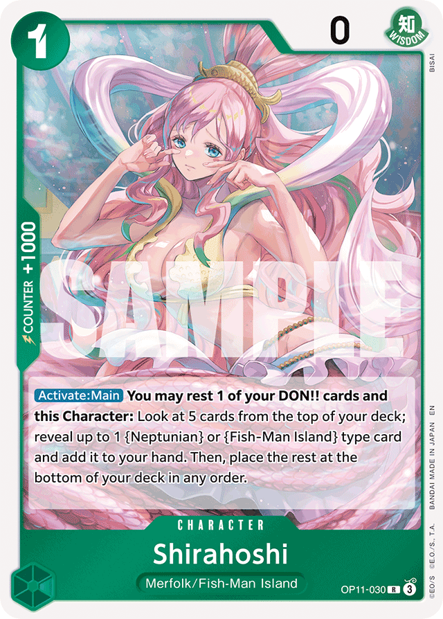 Shirahoshi - OP11-030 - Rare - A Fist Of Divine Speed