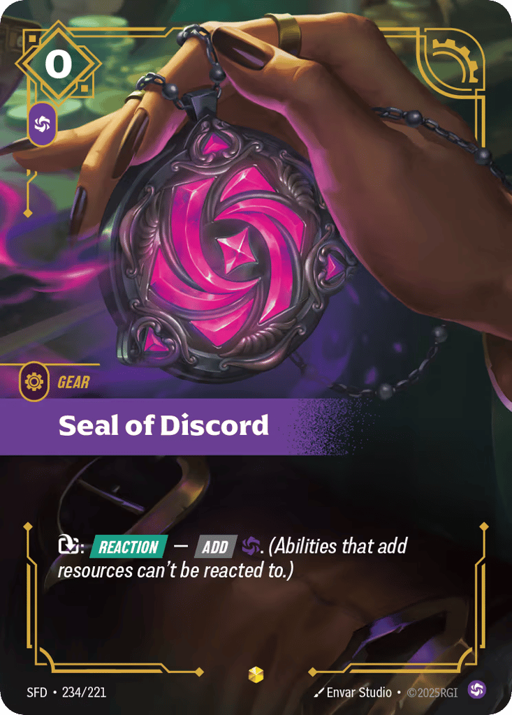 Seal Of Discord - 234/221 - Showcase - Spiritforged