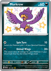 Murkrow - 181/91 - Paldean Fates