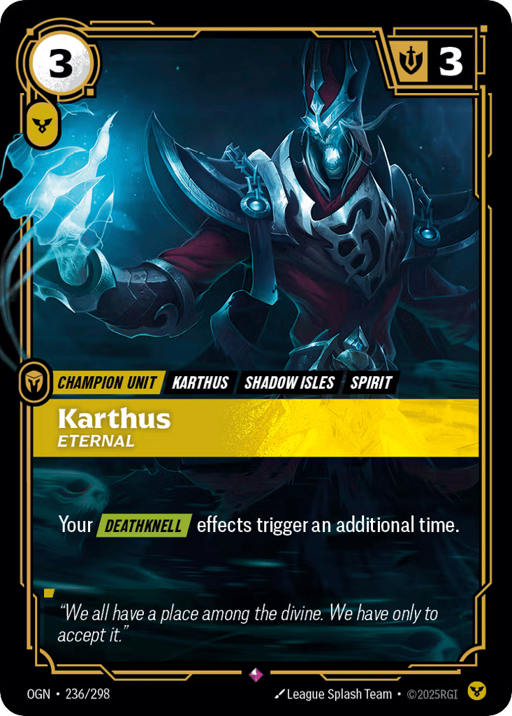 Karthus, Eternal - 236/298 - Rare - Origins