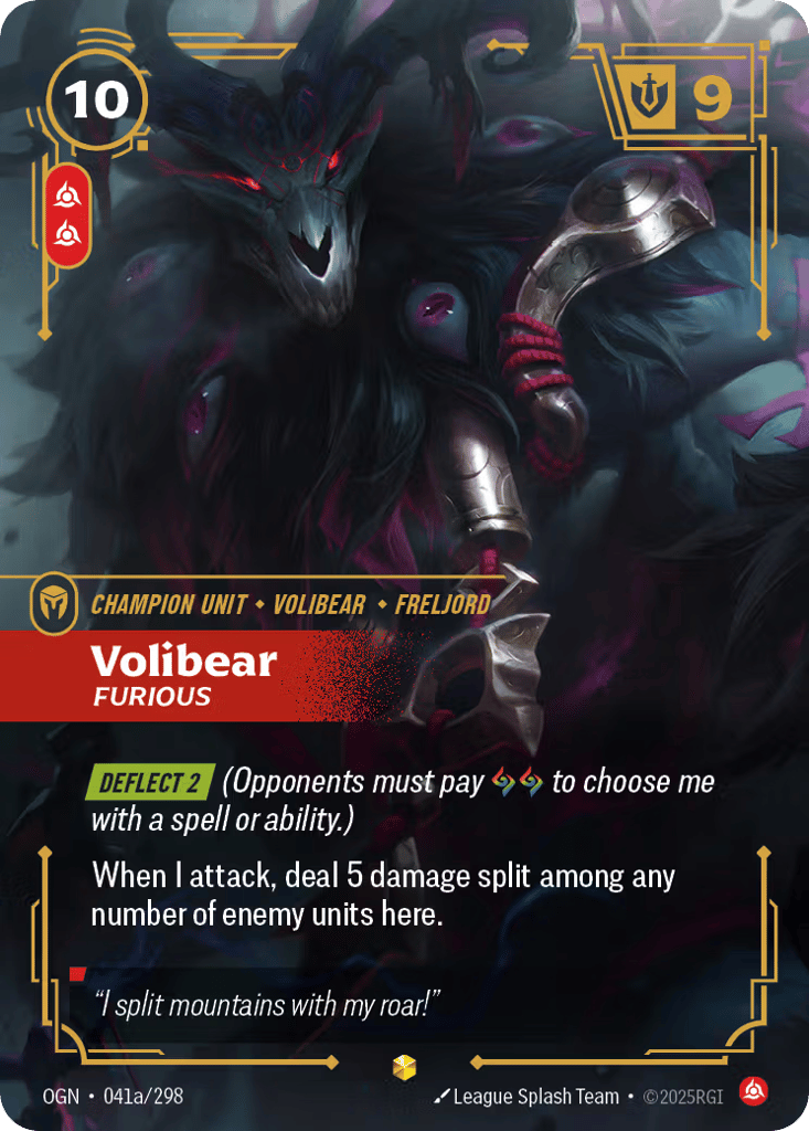 Volibear, Furious - 041a/298 - Showcase - Origins
