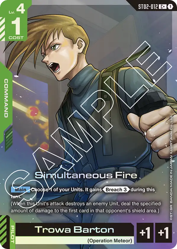 Simultaneous Fire - ST02-012 - Common (Alternate Art) - Wings of Advance