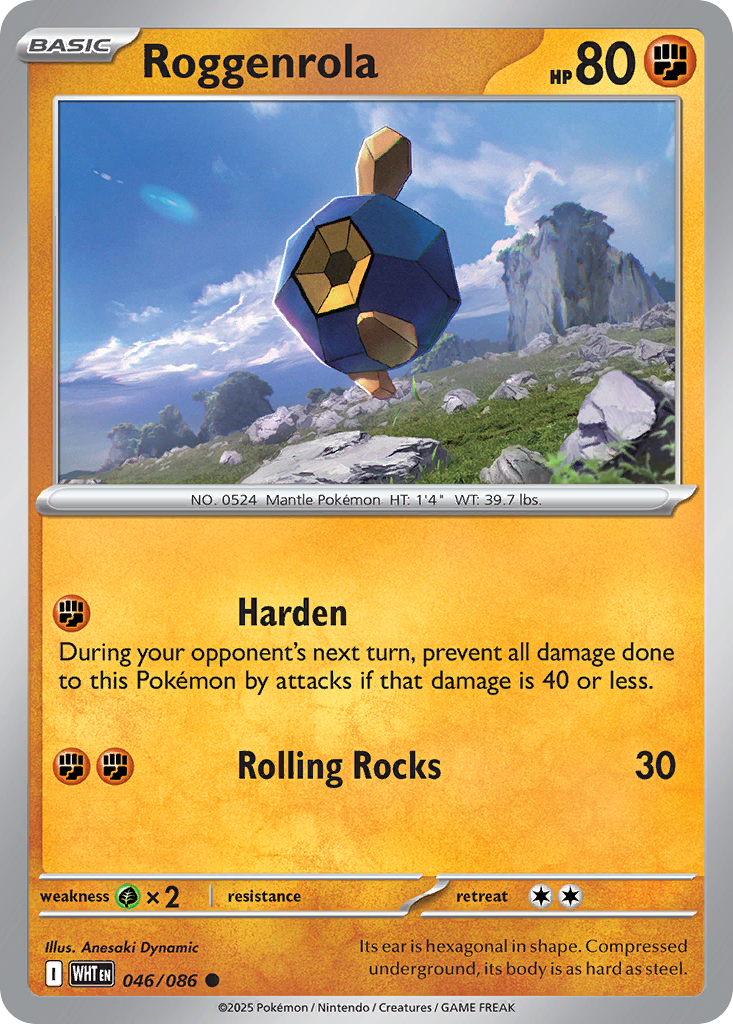 Roggenrola - 46/86 - White Flare