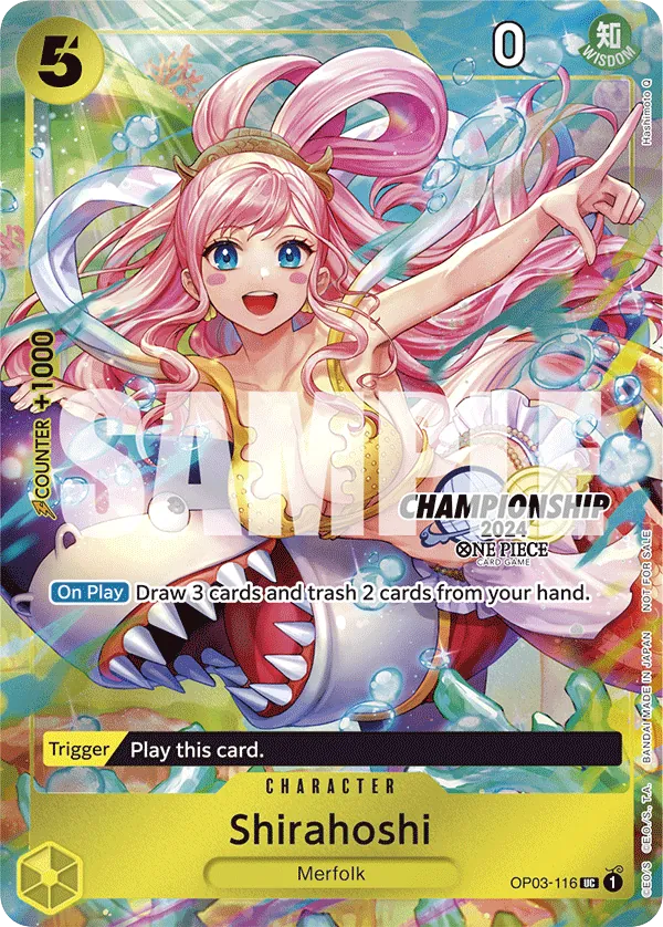 Shirahoshi - OP03-116 - Uncommon (Championship Stamp2024) - Pillars of Strength