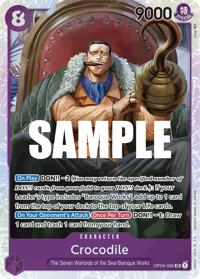 Crocodile - OP04-060 - Super Rare - Kingdoms of Intrigue