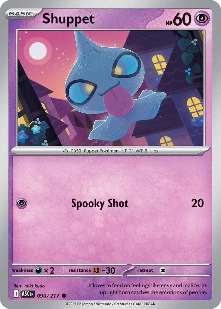 Shuppet - 090/217 - Ascended Heroes