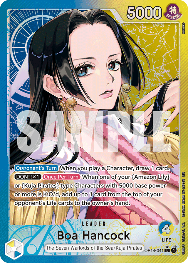 Boa Hancock - OP14-041 - Leader (Alternate Art) - The Azure Sea's Seven