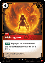 Disintegrate - 005/298 - Common - Origins