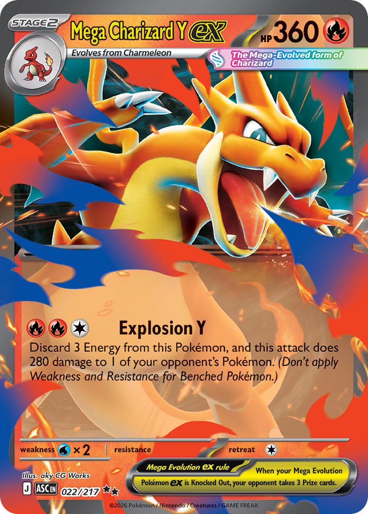 Mega Charizard Y ex - 022/217 - Ascended Heroes