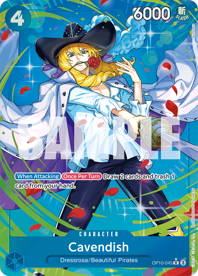 Cavendish - OP10-045 - Rare (Alternate Art) - Royal Blood