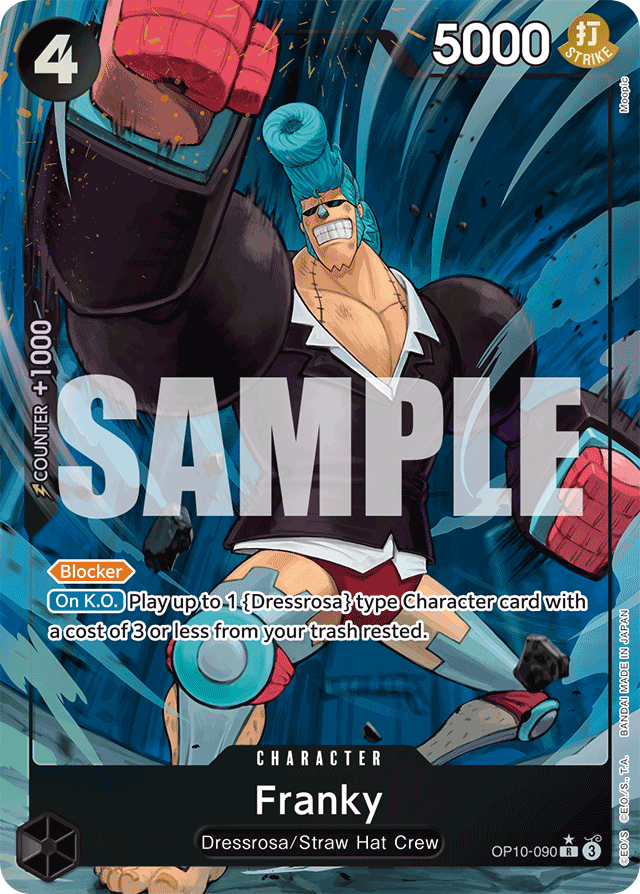 Franky - OP10-090 - Rare (Alternate Art) - Royal Blood
